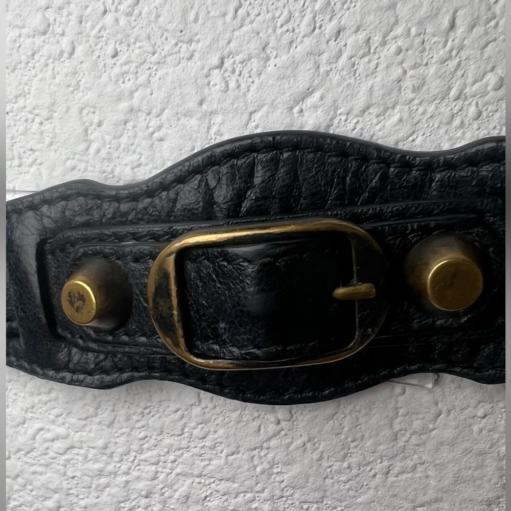 . Balenciaga Ligne Classic Bracelet black small $265 - Picture 6 of 7